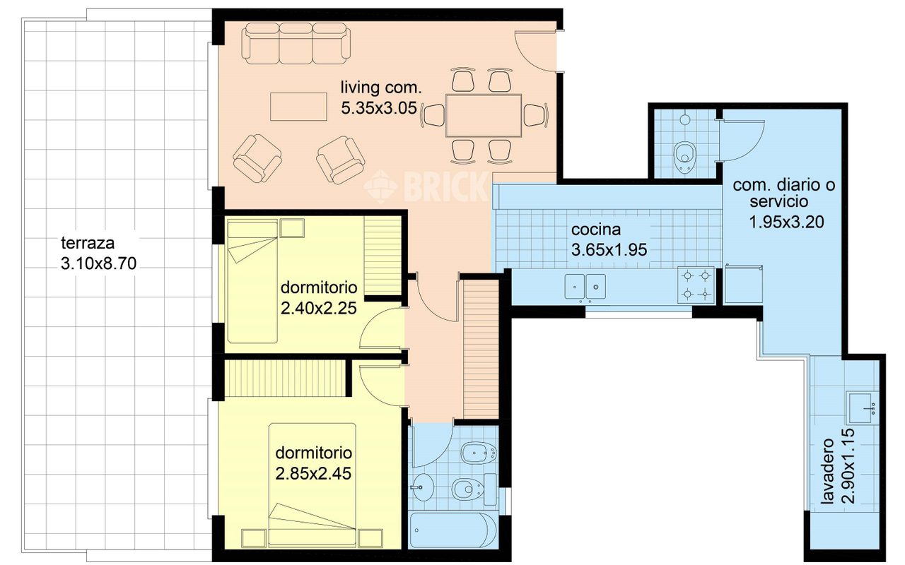 YRIGOYEN, HIPOLITO, AV. al 3600 Piso 9 2