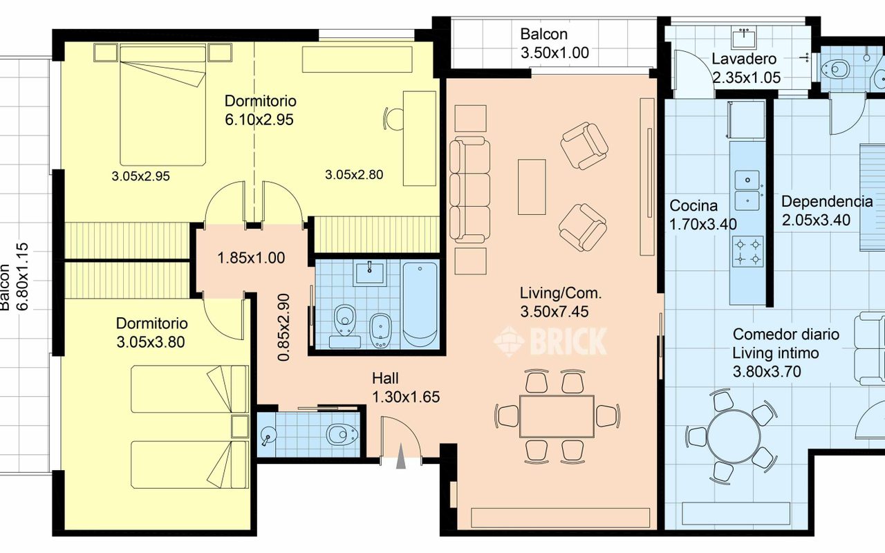 LA PAMPA al 2000 Piso 15 2