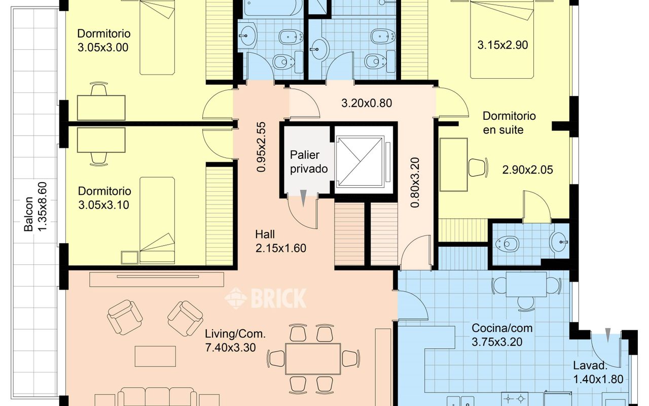 LAS HERAS, AV. al 2900 Piso 5 2