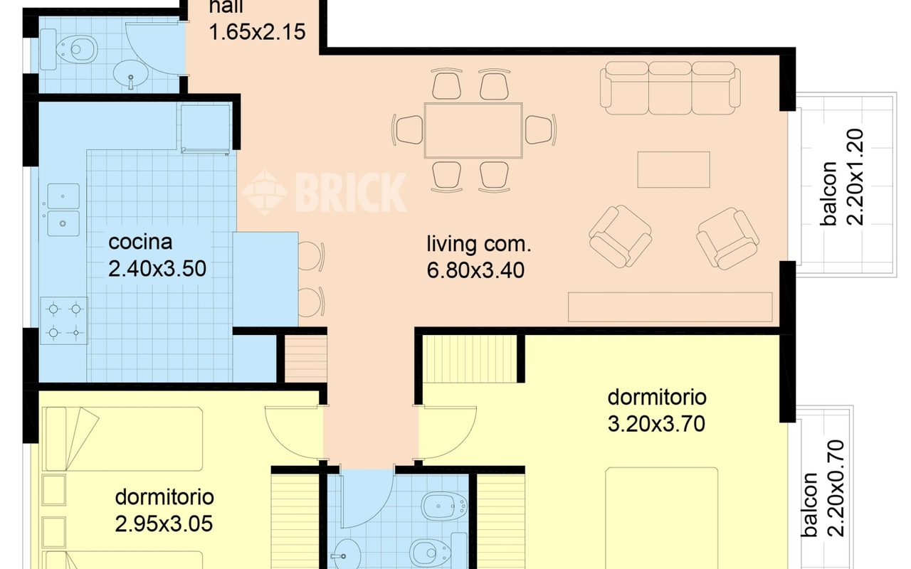 ZABALA al 3000 Piso 1 2