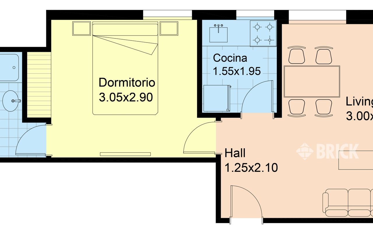 PEÑA al 2200 Piso 1 2