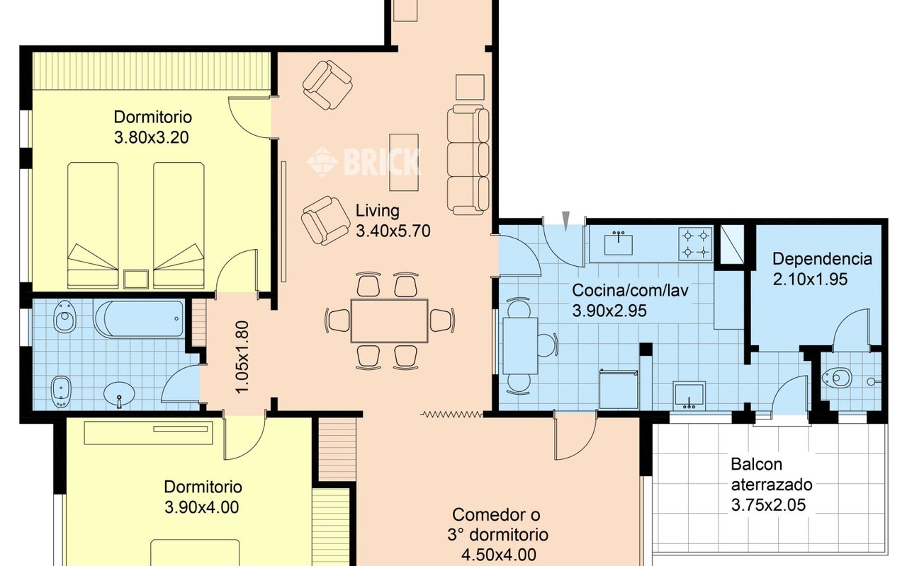 SANCHEZ DE BUSTAMANTE al 1900 Piso 1 2