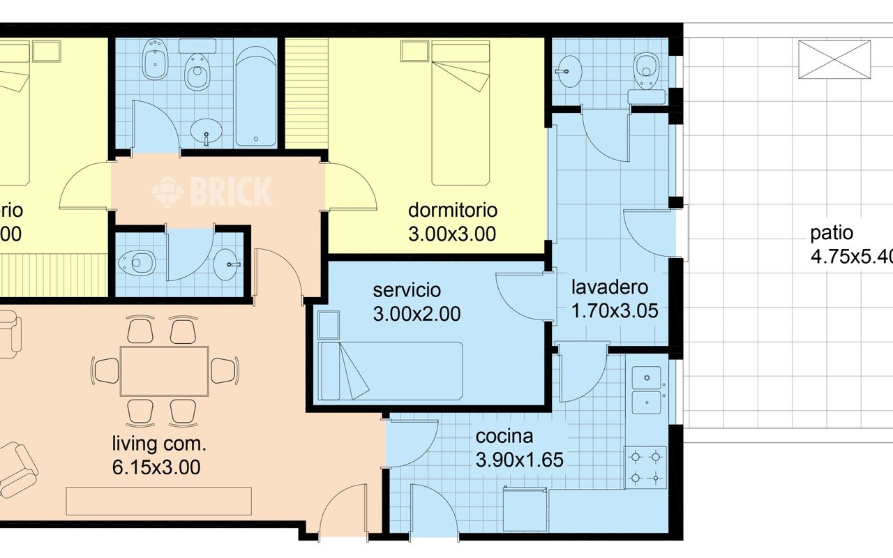 SAN JUAN, AV. al 1400 Piso PB 2