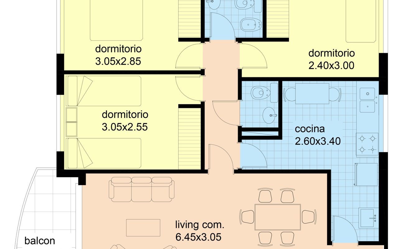 ALVAREZ, DONATO, T. GRAL. al 400 Piso 7 2