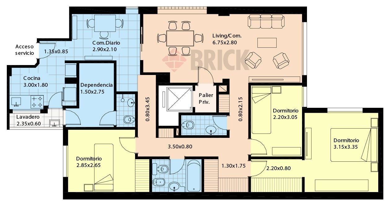 GUEMES al 3700 Piso 1 2