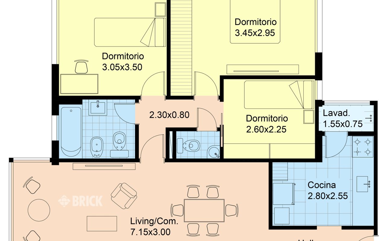CORONEL DIAZ, AV. al 1500 Piso 5 2
