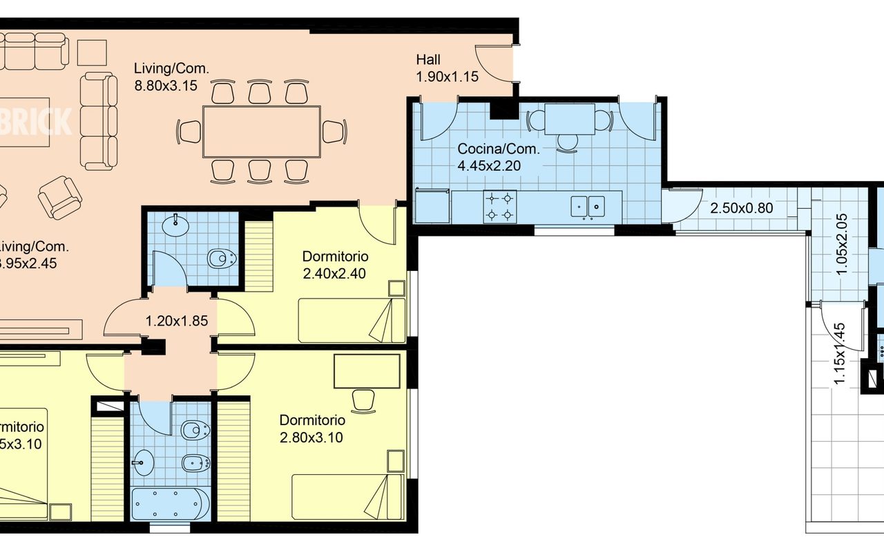 SANTA FE, AV. al 2500 Piso 12 2