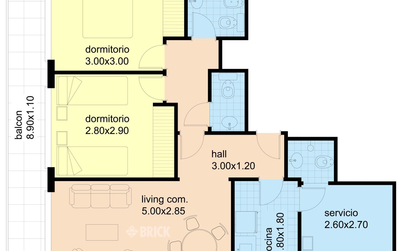 SANTA FE, AV. al 2500 Piso 12 2