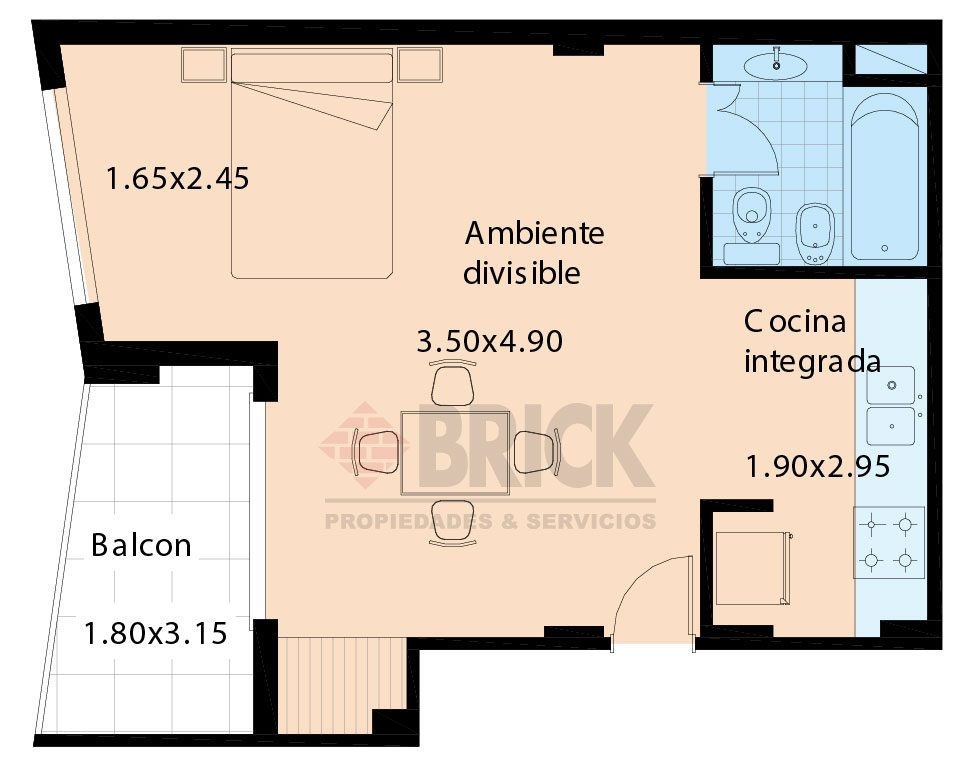 ACHAVAL al 300 Piso 1 2