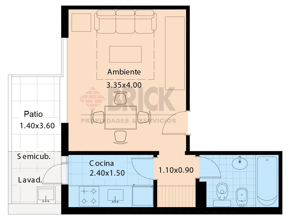 RIVADAVIA, AV. al 2800 Piso 1 2