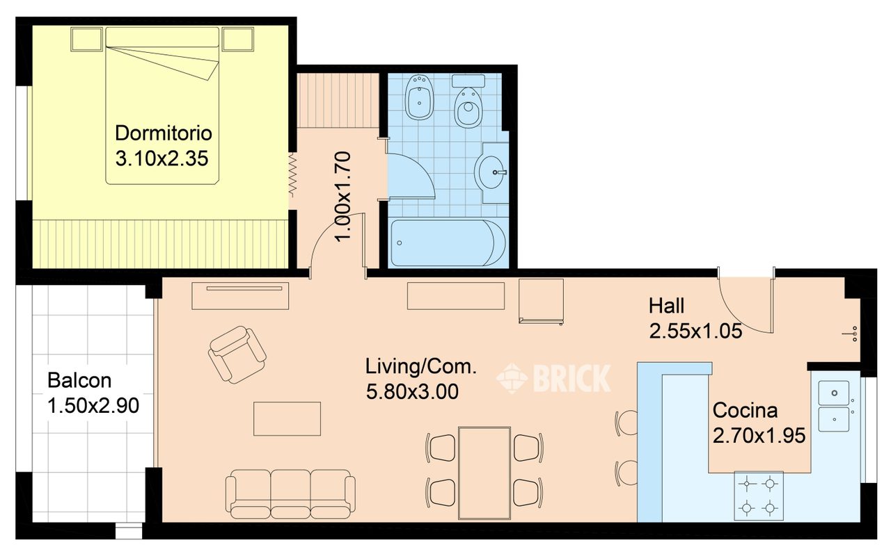 BOYACA, AV. al 100 Piso 7 2