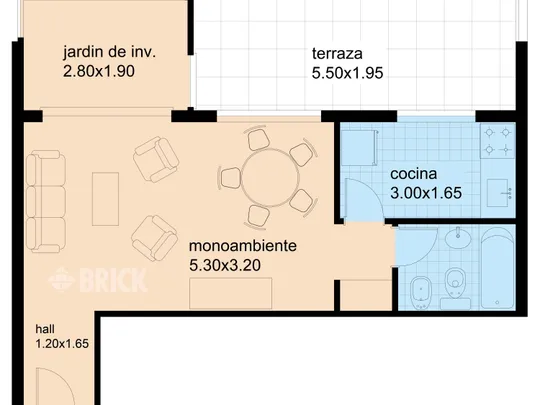COLOMBRES al 100 Piso 8