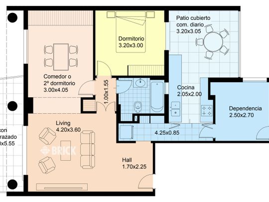 LAS HERAS, AV. al 2600 Piso 1