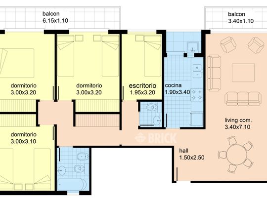 OLAZABAL al 2800 Piso 8