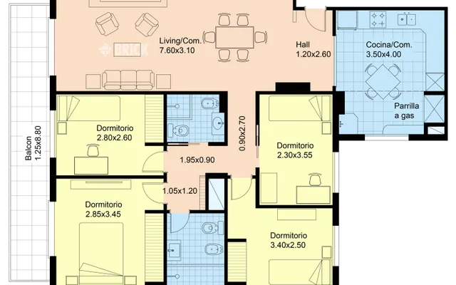 SANTA FE AV. al 4900 Piso 6 2