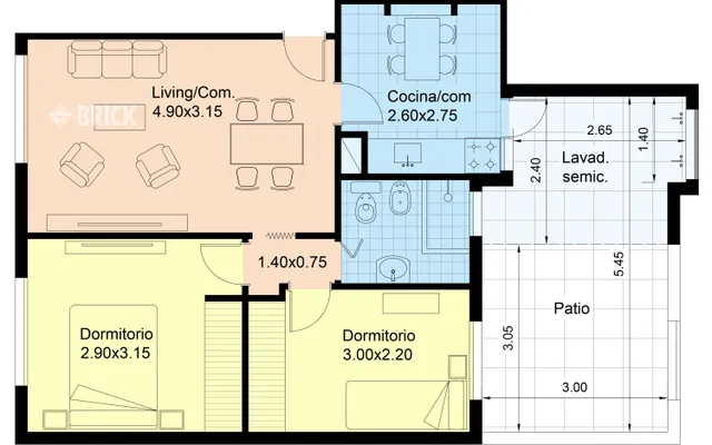 CESPEDES al 3400 Piso PB 2