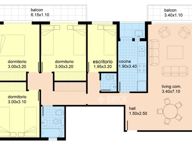 OLAZABAL al 2800 Piso 8 2
