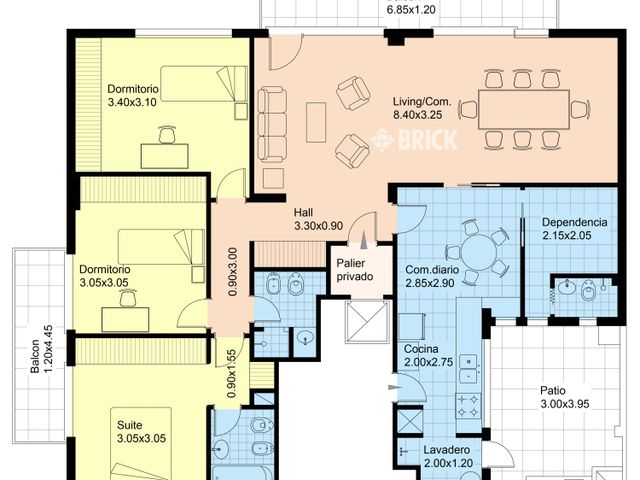 ZABALA al 1500 Piso 1 2