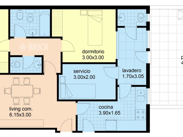 SAN JUAN, AV. al 1400 Piso PB 2