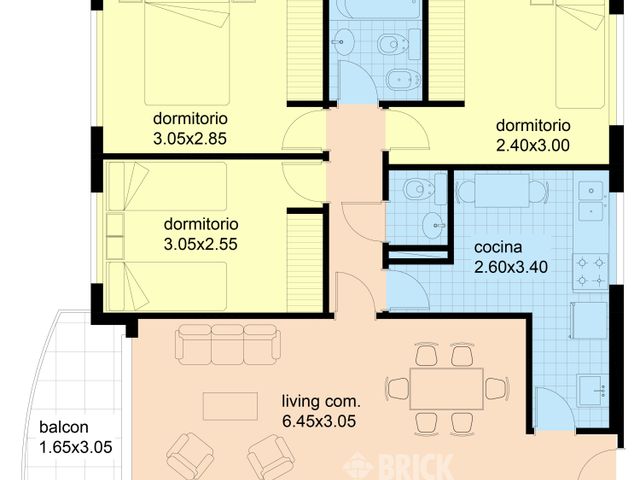 ALVAREZ, DONATO, T. GRAL. al 400 Piso 7 2