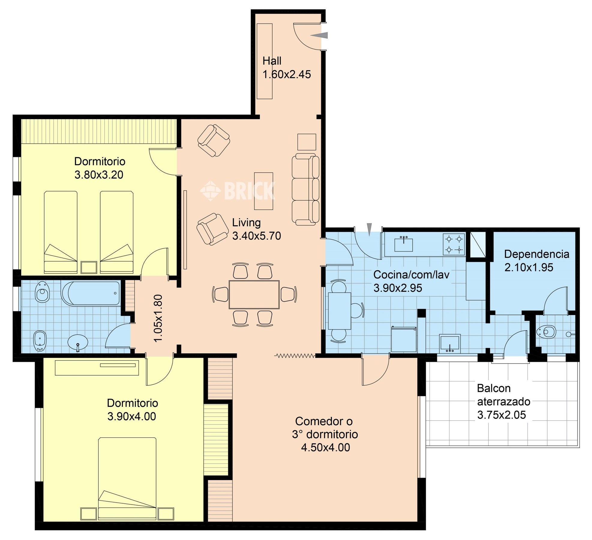 SANCHEZ DE BUSTAMANTE al 1900 Piso 1 2