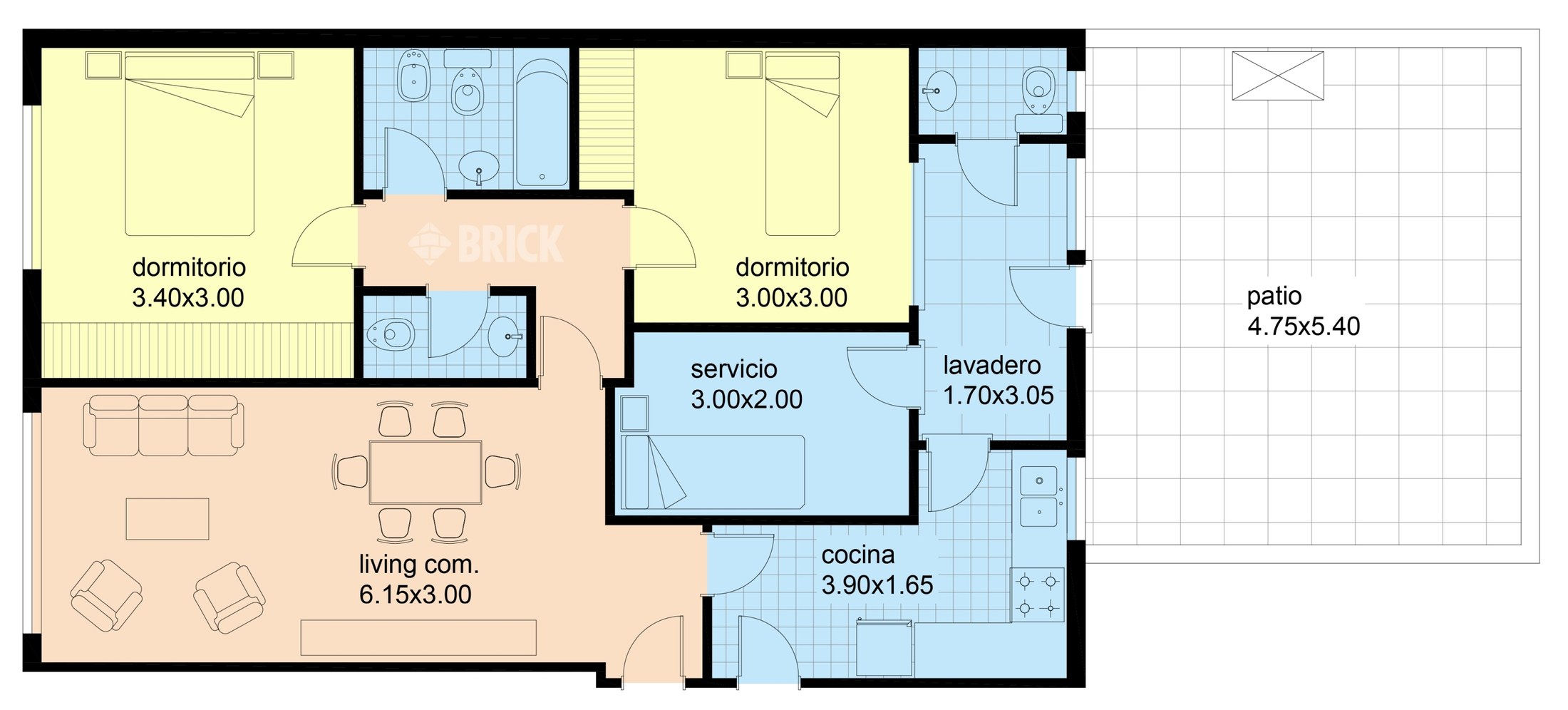 SAN JUAN, AV. al 1400 Piso PB 2