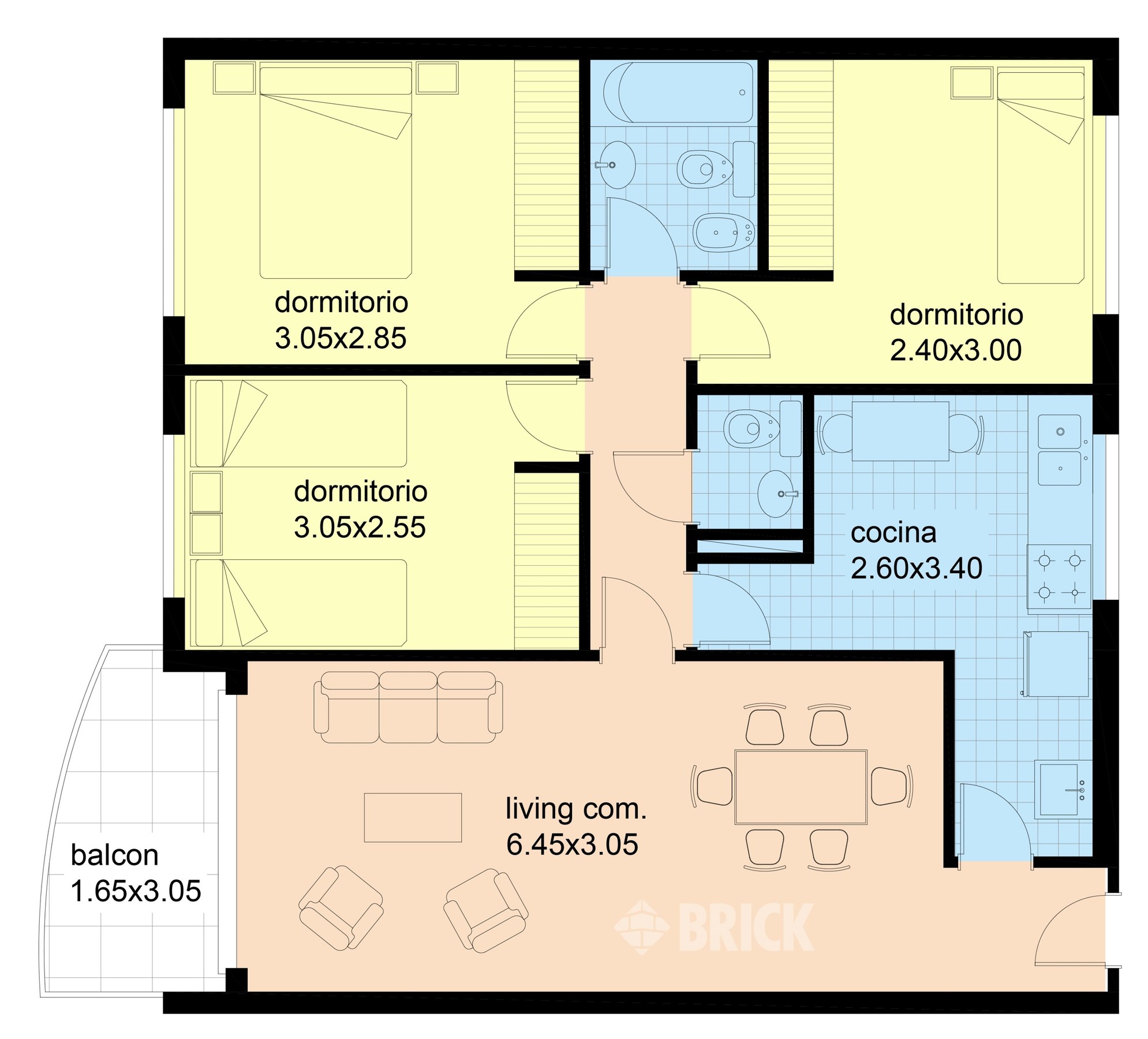 ALVAREZ, DONATO, T. GRAL. al 400 Piso 7 2