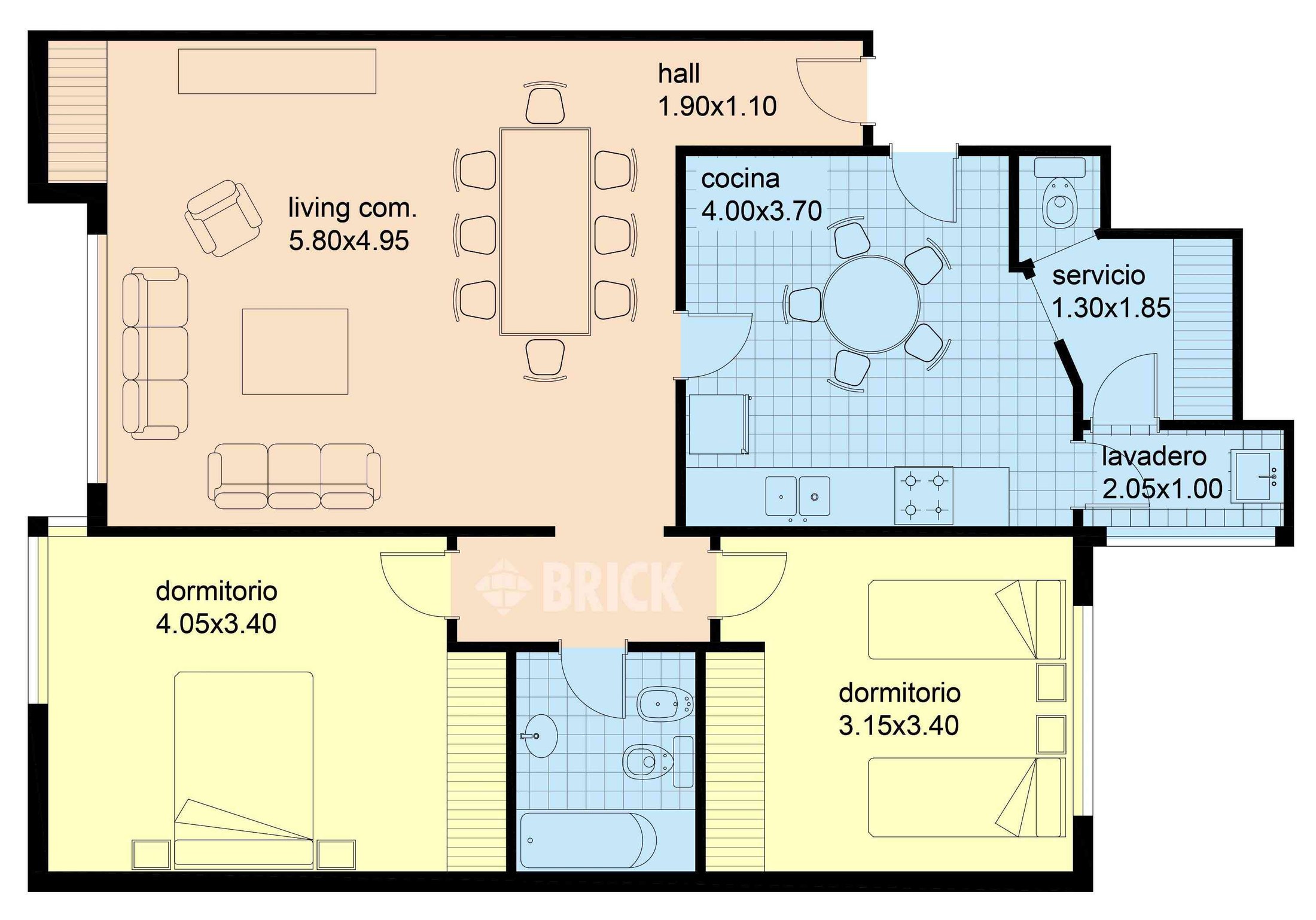 BACACAY al 2500 Piso 1 2