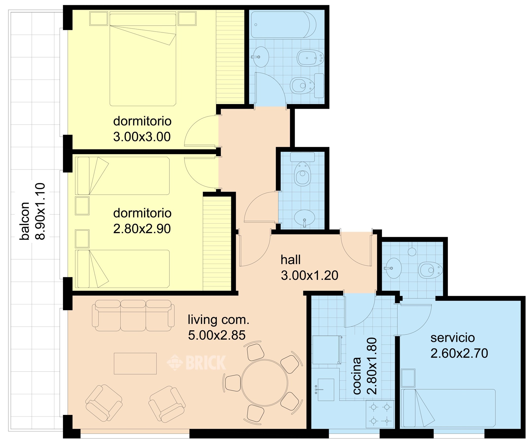 SANTA FE, AV. al 2500 Piso 8 2