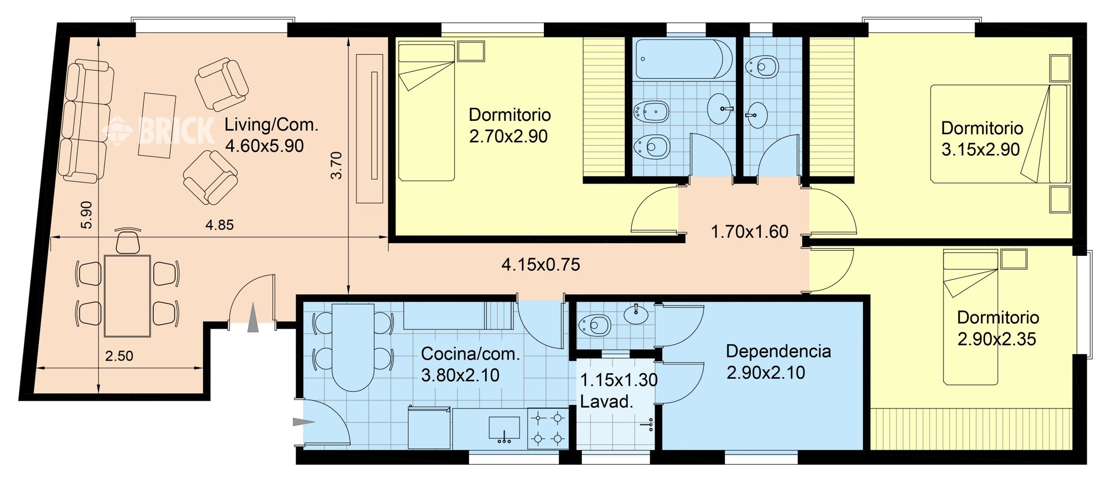 JUJUY, AV. al 100 Piso 8 2